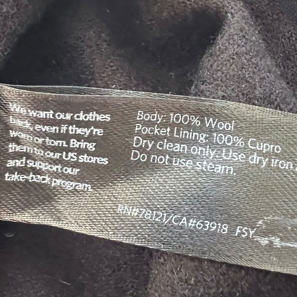 EILEEN FISHER 100% Soft Wool Lantern Pants with Side Zip in Black - L - Picture 6 of 10